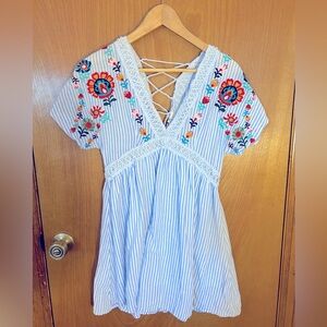 Altar’d State Mini Embroidered Dress